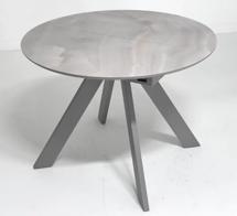 Стол М-СИТИ Стол БОНЖУР 100 ОНИКС БЕЖЕВЫЙ, стекло / ЛАТТЕ каркас М-City арт. 480M06036