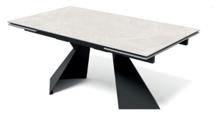 Стол М-СИТИ Стол ОРИГАМИ  240 AURA IVORY, керамика / Черный каркас М-City арт. 480M06155