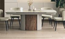 Стол М-СИТИ Стол БАТИСТ 200 PATAGONIA POLISHED, керамика / ЛАТТЕ / ОРЕХ ЭККО М-City арт. 480M06205