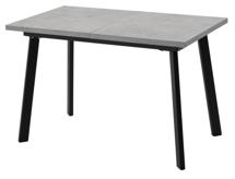 Стол М-СИТИ Стол КАНЗАС 120 БЕТОН ЧИКАГО св.серый / Черный каркас М-City арт. 480M06048