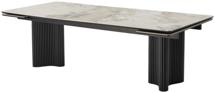 Стол М-СИТИ Стол АДАЖИО 240 (320) см PANDORA, керамика / Черный каркас М-City арт. 480M05949