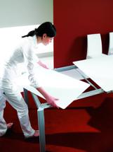 Стол М-СИТИ Стол MAGO (01.34) 100/140*70*Н75 см (М312/ M312/ М312  песочн.композит+L072ал) арт. 01.34.M312.M312.M312.L072