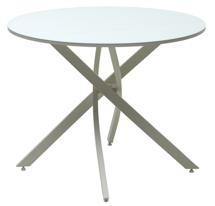 Стол М-СИТИ Стол ДАРИО D100 Белый, стекло/ Белый каркас арт. 464M05631