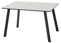 Стол М-СИТИ Стол ТИК ТАК 120 цвет ОНИКС, керамика / Черный каркас арт. 480M06042