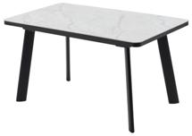 Стол М-СИТИ Стол НОРД 140  ОНИКС, керамика / Черный каркас арт. 480M06200