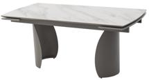 Стол М-СИТИ Стол ОЛЬХОН 180 цвет БЕЛЫЙ МРАМОР АКТИВНЫЙ , керамика / Латте каркас арт. 480M06053