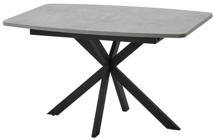 Стол М-СИТИ Стол АРИЗОНА 130 БЕТОН ЧИКАГО СВ.СЕРЫЙ / Черный каркас арт. 480M06050