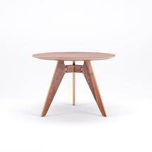 Стол Poiat  LAVITTA ROUND TABLE 100 CM - 3 LEGGED WALNUT