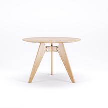 Стол Poiat LAVITTA ROUND TABLE 100 CM - 3 LEGGED WALNUT
