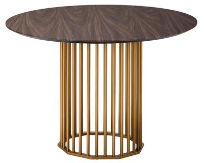 Стол R-Home Стол обеденный Patrik  д.110 Американский орех /Золото арт. 41031141h