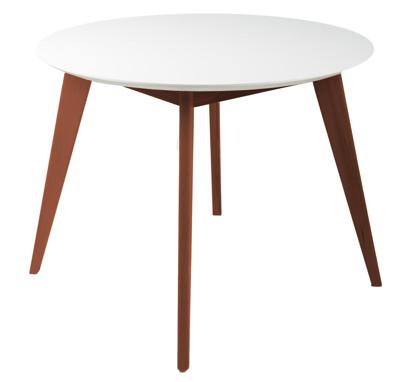 Стол R-Home Стол Лунд круглый д.960 Белый Темный орех арт. 400330083h_бел