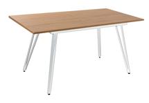 Стол R-Home Стол Диего раздвиж. 120-160*80 Дуб Корбридж_БЕЛЫЙ арт. 41042910h_ДубКорб12