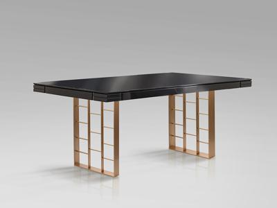 Стол Schuller Vita Обеденный стол антрацитовый/розовое золото 240 арт. 265515