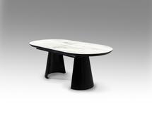 Стол Schuller Раздвижной обеденный стол Capri с отделкой белый мрамор арт. 189919