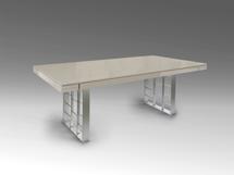 Стол Schuller Vita Обеденный стол пепельно-серый/серебристый 200 арт. 265513