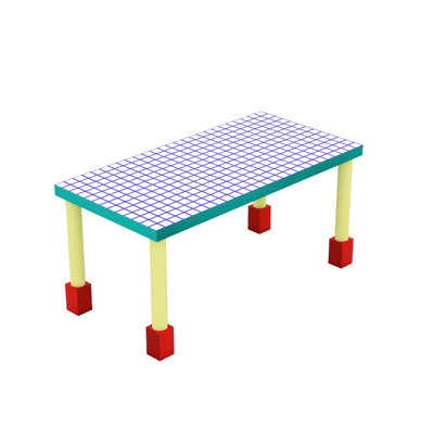 Стол Seletti Обеденный стол Supertable Blue Grid арт. 16518
