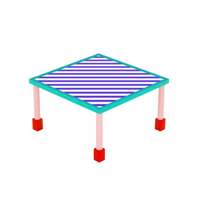 Стол Seletti Обеденный стол Supertable Blue Stripes арт. 16527