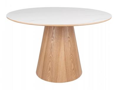 Стол Signal Стол обеденный Signal ANGEL Ceramic 120 (белый/дуб) арт. ANGELBDFI120