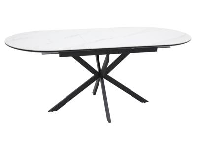 Стол Signal Стол обеденный Signal GASTON Ceramic 140 (белый/черный) арт. GASTONBC140