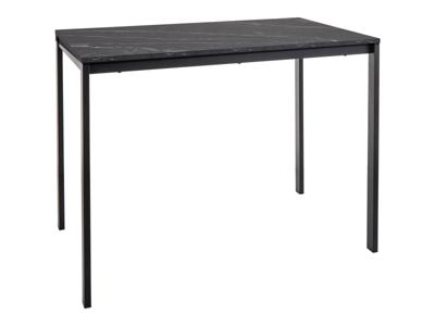Стол Signal Стол обеденный Signal MARIO 100 (эффект черного мрамора/черный) арт. MARIOCMAC100