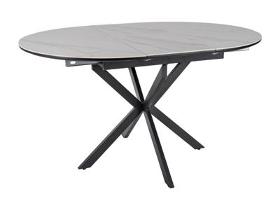 Стол Signal Стол обеденный Signal GASTON Ceramic 100 (белый/черный) арт. GASTONBC100