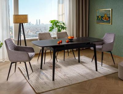 Стол Signal Стол обеденный Signal SENTO 120 (черный/черный) арт. SENTOC120