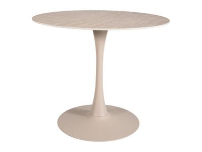 Стол Signal Стол обеденный SIGNAL AMADEO Ceramic травертин/кашемир 90 арт. AMADEOTRKA90