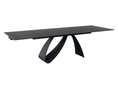 Стол Signal Стол обеденный SIGNAL DIUNA Ceramic Sahara Noir черный мрамор/черный мат 160-240/90 арт. DIUNACC160