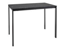 Стол Signal Стол обеденный Signal MARIO 100 (эффект черного мрамора/черный) арт. MARIOCMAC100
