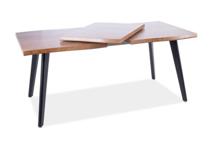 Стол Signal Стол обеденный Signal FRESNO 120 раскладной (дуб артизан/черный) арт. FRESNODAC1201