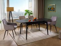 Стол Signal Стол обеденный Signal SENTO 120 (черный/черный) арт. SENTOC120