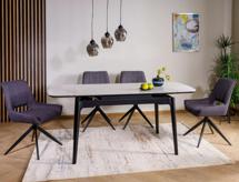 Стол Signal Стол обеденный Signal SENTO 120 (белый лак/черный) арт. SENTOBC120