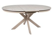 Стол Signal Стол обеденный SIGNAL PORTO Ceramic бежевый травертин/кашемир 120-160/120 арт. PORTOBEK120