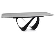 Стол Signal Стол обеденный SIGNAL INFINITY Ceramic Nature Cloud белый/черный 160-240/95 арт. INFINITYBC160
