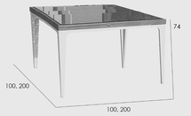 Стол Skyline Design HEART 23071.10, 20