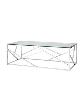 Стол Stool Group Журнальный стол 120*60 АРТ ДЕКО серебро арт. УТ000000890