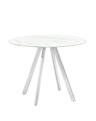Стол Stool Group Стол обеденный Хьюстон D100 белый стеклянный арт. УТ000002672