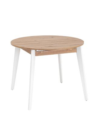 Стол Stool Group Стол Rondo 100-135*100 дуб/белый арт. УТ000005715