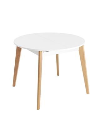 Стол Stool Group Стол Rondo 100-135*100 бук/белый арт. УТ000035280