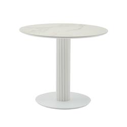 Стол Stool Group Стол круглый Терралино D90 верх керамика белый матовый, основание металл белый арт. УТ000041595