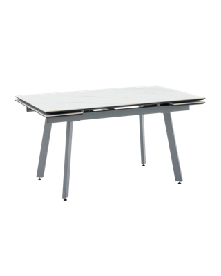 Стол Stool Group Стол Тайл 140-200/85/75 столешница Snow white подстолье металл серый арт. УТ000041936