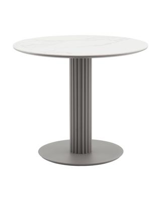 Стол Stool Group Стол круглый Терралино D90 верх керамика белый матовый, основание металл латте арт. УТ000041594