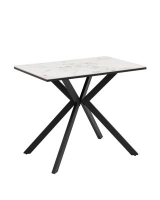 Стол Stool Group Стол Мармер мини нераскладной 90х60х75 см, GOLD JADE, подстолье металл черный арт. УТ000042616