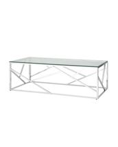 Стол Stool Group Журнальный стол 120*60 АРТ ДЕКО серебро арт. УТ000000890