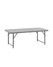 Стол Stool Group Стол-чемодан складной 122*61*74 см с регулировкой высоты серый арт. УТ000040164