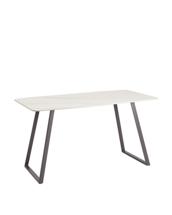 Стол Stool Group Стол обеденный Vermont 140*80 см керамика белая ножки серые арт. УТ000040511