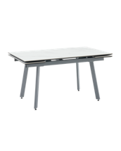 Стол Stool Group Стол Тайл 140-200/85/75 столешница Snow white подстолье металл серый арт. УТ000041936