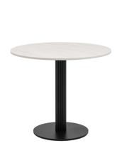 Стол Stool Group Стол круглый Фризбин D90, столешница МДФ ледяной камень, основание металл черный арт. УТ000041628