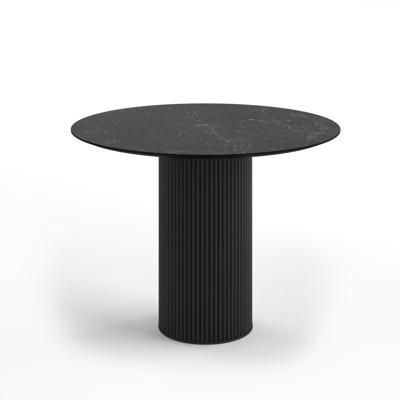 Стол Top concept Стол круглый Nolan 100, керамика матовая, черная арт. 14323