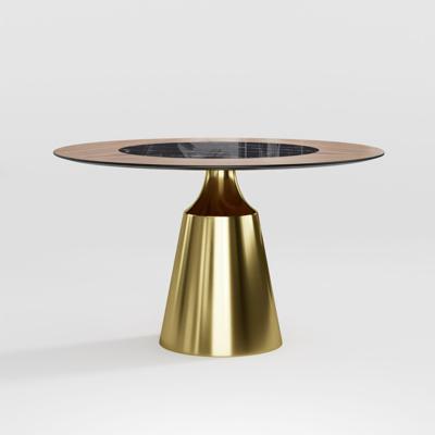 Стол Top concept Стол круглый Lucas 140, шпон, керамика глянцевая, черная арт. 20880